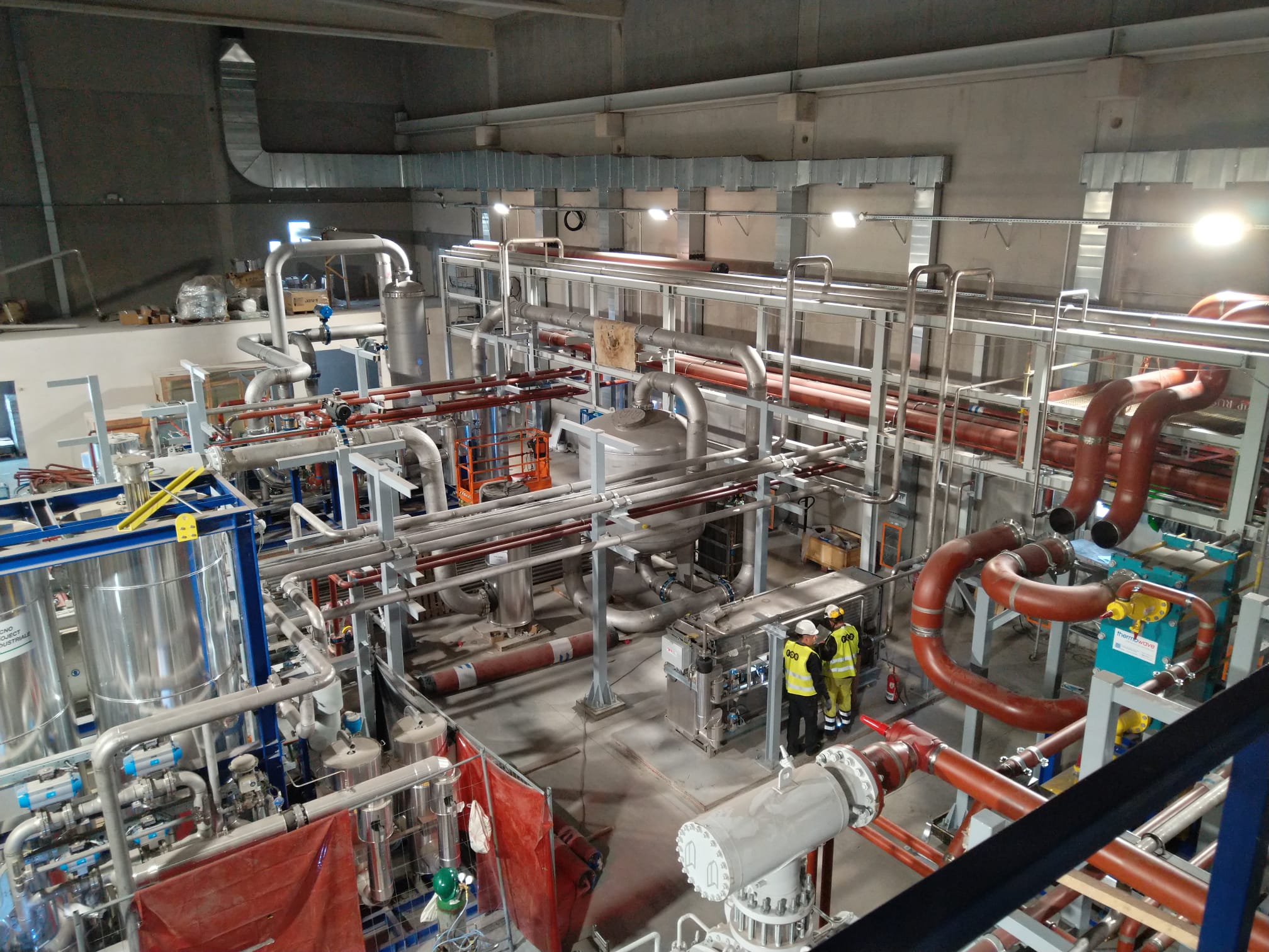 Instalacja rurowa dla zakładu wychwytu i przetwarzania CO2